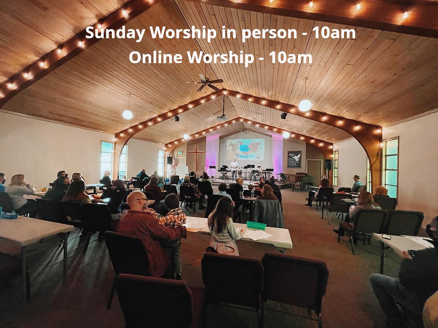 Sunday Worship in person - 9am and 11am
Online Worship - 10am
