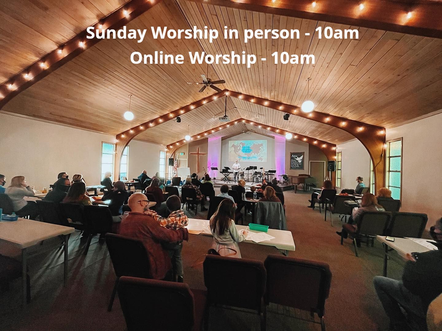 Sunday Worship in person - 10am
Online Worship - 10am 