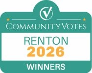 Voted Best of Renton 2026 by readers of the Renton Reporter