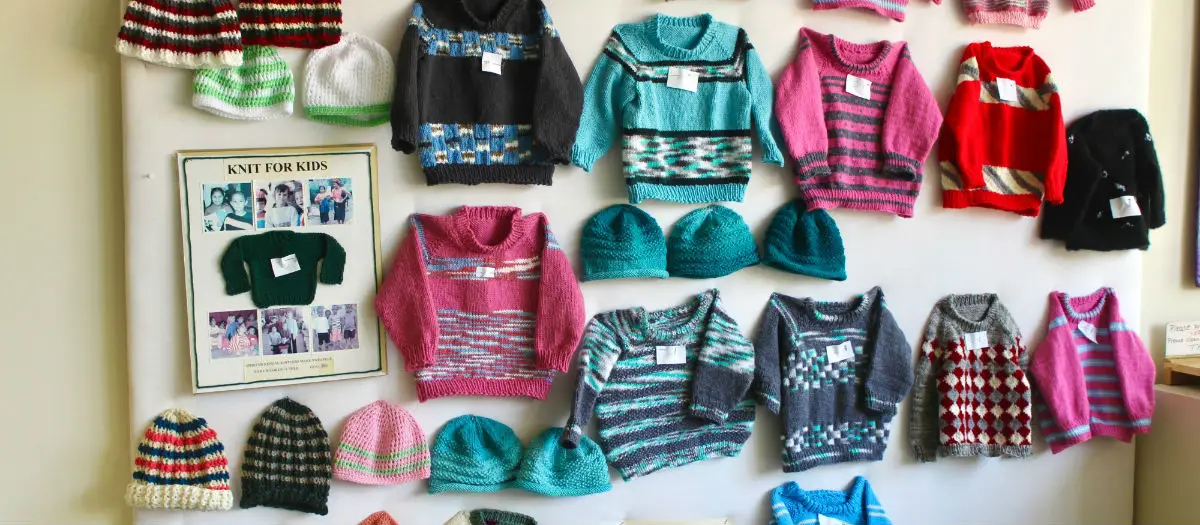 Needles Clatter as Knitters Create for Children in Need