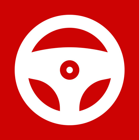 Icon of a cars steering wheel