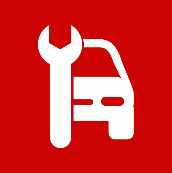 Icon of a car with a wrench
