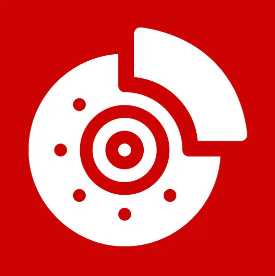 Icon of a car brakes system