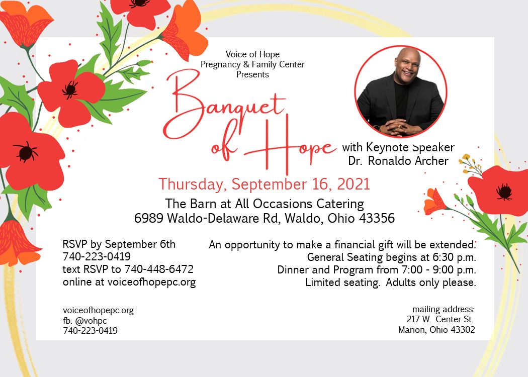 Voice of Hope Banquet of Hope
September 16, 2021
6:30 pm
