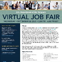 Virtual Job Fair, in collaboration with the Department of Treasury