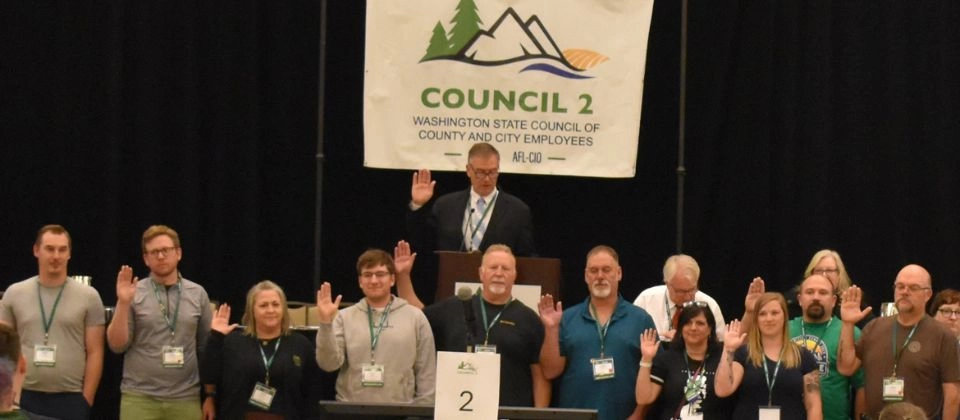 New Executive Board Sworn in at Convention