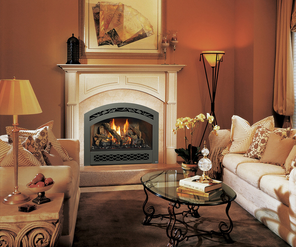 Traditional fireplace design