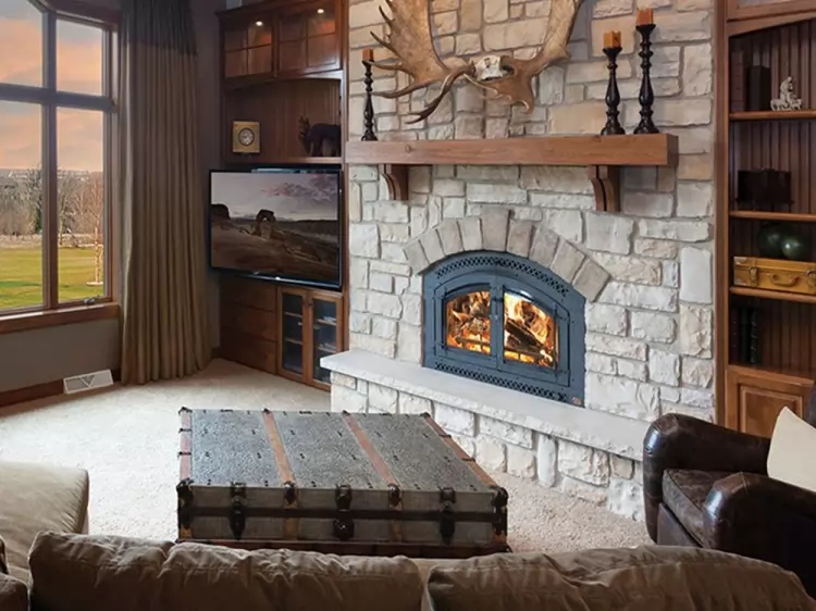 dream living room with fireplace